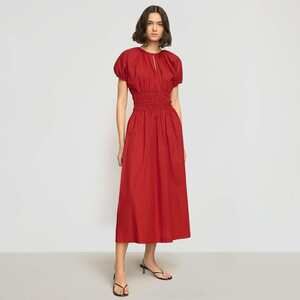 Modern Citizen Kyla Organic Cotton Blouson Dress Size MPoppy / M